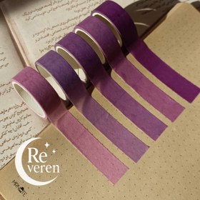 تصویر چسب واشی پنج عددی - آبی 