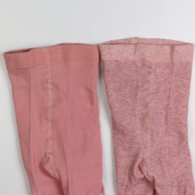 تصویر ست دو عددی جوراب شلواری لوپیلو طرح صورتی گلدار 