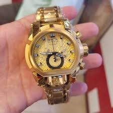 تصویر ساعت مچی عقربه‌ای مردانه اینویکتا مدل زئوس - طلایی Men's wrist watch Invicta Zeus model