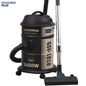 تصویر جارو سطلی گوسونیک GSV-1518 Gosonic bucket vacuum cleaner model 1518