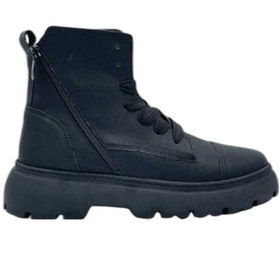 تصویر کفش بوت مردانه مدل ساقدار زیپی 298 - طوسی تیره / 42 