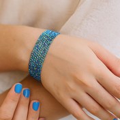 تصویر دستبند پرنگین کشی رنگی کد 4000 