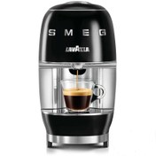 تصویر اسپرسوساز کپسولی مشکی اسمگ لاواتزا مدل ا Lavazza A Modo Mio Smeg - Espresso Coffee Machine Lavazza A Modo Mio Smeg - Espresso Coffee Machine