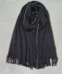 تصویر شال بافت مشکی 