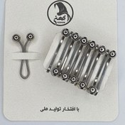 تصویر گیره استیل دوطرفه کهن-بسته 12 عددی-طرح 3 