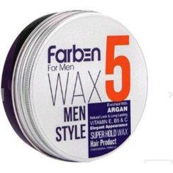 تصویر واکس مو خیلی قوی فاربن شماره 5 مخصوص آقایان حجم 150 میلی لیتر Farben Hair Wax For Men No.5 150ml