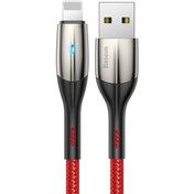 تصویر کابل تبدیل USB به لایتنینگ باسئوس مدل Horizontal طول ا Baseus Horizontal USB To Lightning Data Cable 1m Baseus Horizontal USB To Lightning Data Cable 1m