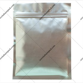 تصویر پاکت آلومینیوم سه طرف دوخت زیپدار 