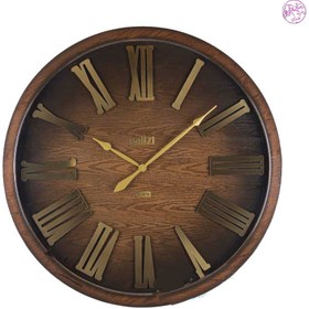 تصویر ساعت دیواری تمام چوبی گرد پالیزی با 36 ماه گارانتی در اندازه های مختلف - قطر 90 سانت WOODEN WALL CLOCK palizi ( WHOLESALE )