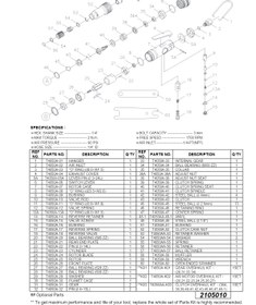 تصویر پیچ گوشتی بادی مستقیم AT-4050A پوما pneumatic-screwdriver-AT-4050A-puma