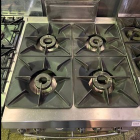 تصویر گاز 4 شعله فردار ONGELO PO ایتالیایی ولوم قرمز (کارکرده) 