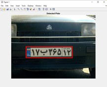 تصویر تشخیص پلاک خودرو ایرانی با استفاده از روش مورفولوژِی (ریخت شناسی) در متلب 