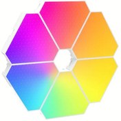 تصویر پنل LED دیواری هوشمند مثلثی مدل 8 تکه 
