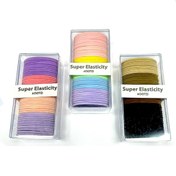 تصویر کش مو قیطونی مدل حوله ای ساده ( وارداتی ) مجموعه 10 عددی CHUYU