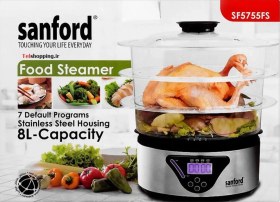 تصویر بخارپز 3 لایه سانفورد مدل SF5755FS FOOD STEAMERSANFORD SF5755FS 800W