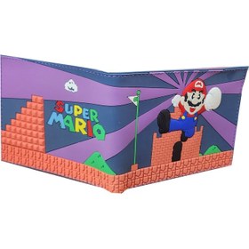 تصویر کیف پول برجسته مدل Super Mario کد 2 