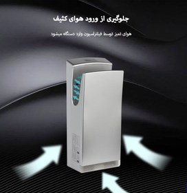 تصویر دست خشک کن ایستاده Shidoor TURBO 2X – نقره ای 