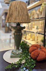 تصویر آباژور پلی استر شید رافیا سبز اشرافی 