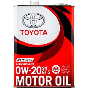 تصویر روغن موتور تویوتا SN 0W20 جنیون (اصلی) چهار لیتری ا TOYOTA GENUINE 0W20 SN 4LIT TOYOTA GENUINE 0W20 SN 4LIT