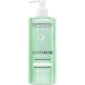 تصویر ژل شوینده پوست چرب و مختلط درمدیک 500 میل Dermedic Normacne Preventi Antibacterial Cleansing Gel