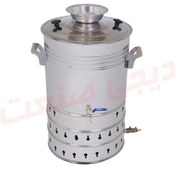 تصویر سماور گازی نگین استیل ظرفیت ۶۰ لیتر 