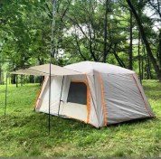 تصویر چادر کمپینگ دو پوشش سایبان دار سایز کوچک 