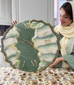 تصویر ساعت دفرمه سه تیکه طرح طلای جاودان 