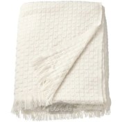 تصویر پتو ایکیا مدل IKEA HORNMAL رنگ مایل به سفید 