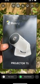 تصویر ویدئو پروژکتور چرخشی بلولری مدل BLULORY T5 Datashow Blulory Projector T5