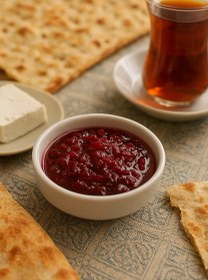 تصویر مربای گل سرخ 100% اورگانیک 