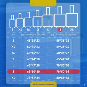 تصویر کاور چمدان دلسی سایز بزرگ 