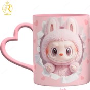 تصویر ماگ حرارتی لبوبو کد ۹۲۰۳ دسته قلبی 