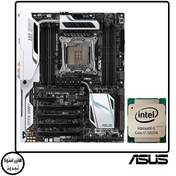 تصویر مادربرد ایسوس مدل ASUS X99-DELUXE LGA 2011 به همراه پردازنده i7-5820k 