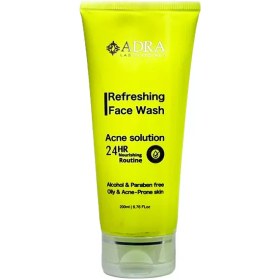 تصویر ژل شستشوی صورت مناسب پوست چرب و آکنه ای آدرا 200 میلی لیتر Adra Refreshing Face Wash Greasy & Combination 200 ml