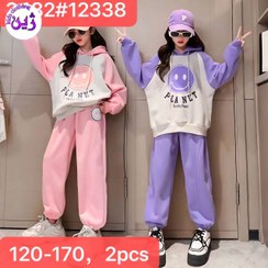 تصویر ست هودی شلوار استیکر برای۶تا۱۲سال 