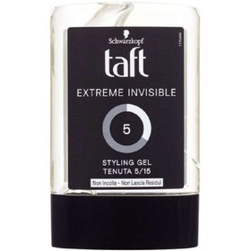 تصویر ژل مو تافت شماره 5 مدل EXTREME INVISIBLE حجم 300 میل TAFT EXTREME INVISIBLE STYLING GEL 5/15