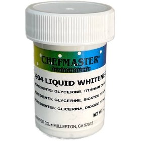 تصویر رنگ ژله ای خوراکی سفید شف مستر 35 گرمی LIQUID WHITENER - 2805 