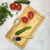 تصویر تخته گوشت چوبی دسته دار یونیک 