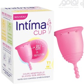 تصویر کاپ قاعدگی اینتیما سایز T1 مدل NORMAL INTIMA CUP MENSTRUAL CUP SIZE 1 NORMAL