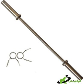 تصویر خرید میله هالتر باشگاهی(آستین دار) در انواع سایز ها با پایین ترین قیمت منیریه barbell bar 170cm