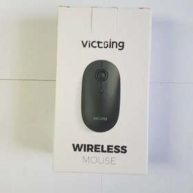 تصویر ماوس بی سیم کلیک بی صدا دانگل بلوتوثی دار برند VictSing مدل PC288A (بار آمازون)- با کیفیت عالی، برند اصلی شناخته شده VicTsing 288 Wireless Portable Computer Mice for Laptop