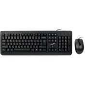 تصویر کیبورد و ماوس با سیم جنیوس مدل KM-160 Genius KM-160 Wired Keyboard and Mouse