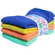 تصویر دستمال میکرو فایبر4ع سایز 30*30 ریوا 