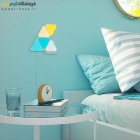 تصویر پنل روشنایی مثلثی (مینی) هوشمند 5 تکه نانولیف Nanoleaf Shapes Mini Triangles Starter Kit (5 Panels) 