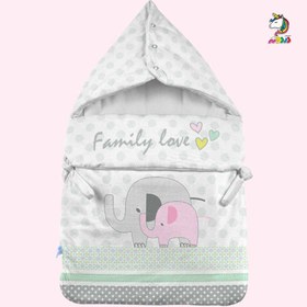 تصویر كیسه خواب زیپ دار FAMILY LOVE GIRL رز برن Rose Born Family Love Girl Zippered Sleeping Bag