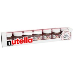 تصویر نوتلا مینی ولنتاین 25 گرمی بسته ی 7 عددی nutella 