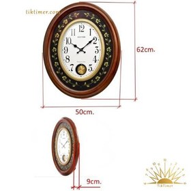 تصویر ساعت دیواری ریتم (RHYTHM) مدل CMJ580NR06 Rhythm Wall Clock - CMJ580NR06