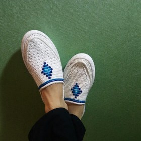 تصویر گیوه طرح خشتی 