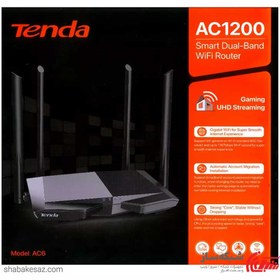 تصویر روتر دوبانده بی‌سیم تندا مدل ای سی 6 ا AC6 AC1200 Smart Dual-Band WI-Fi Router AC6 AC1200 Smart Dual-Band WI-Fi Router