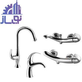 تصویر ست شیرآلات البرز روز مدل تورینو AlborzRooz Faucet Set, Torino